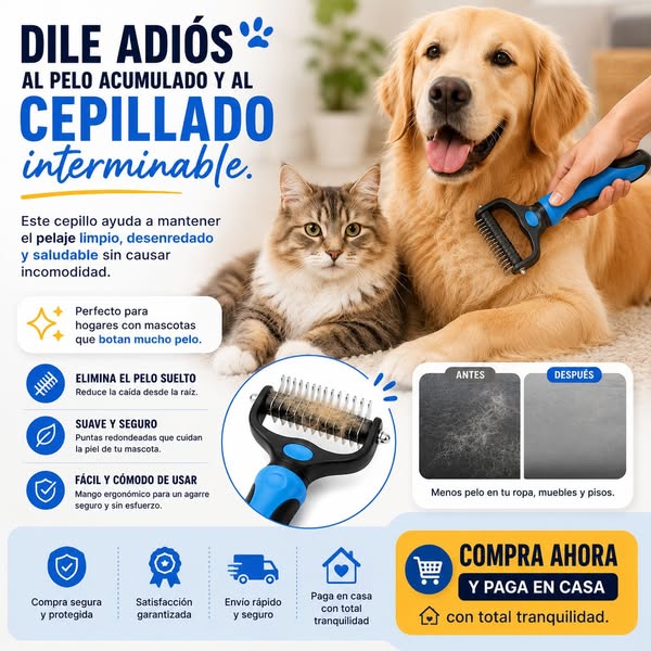 PetCare Pro™ - Cepillo de Limpieza para Mascotas