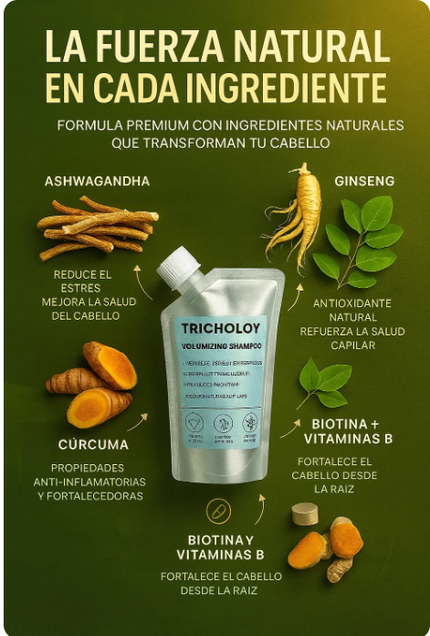 SHAMPOO TRICHOLOY / Olvidate de la caida de pelo repentina ✨🙍♀️