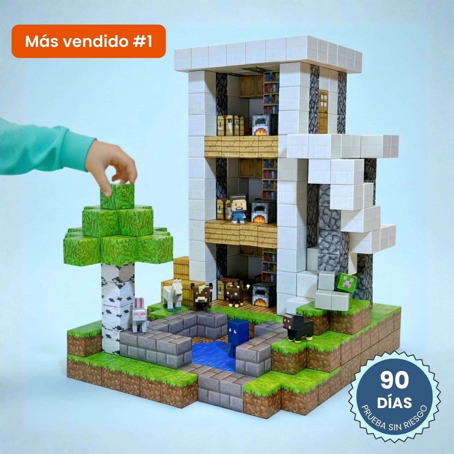 MineBlocks™ – Construye Sin Límites- Horas de juego real, sin pantallas📱