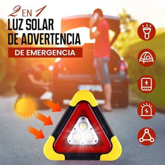 TriSafe Solar™ - Luz Solar de Emergencia  y Triangulo de Seguridad 2 en 1