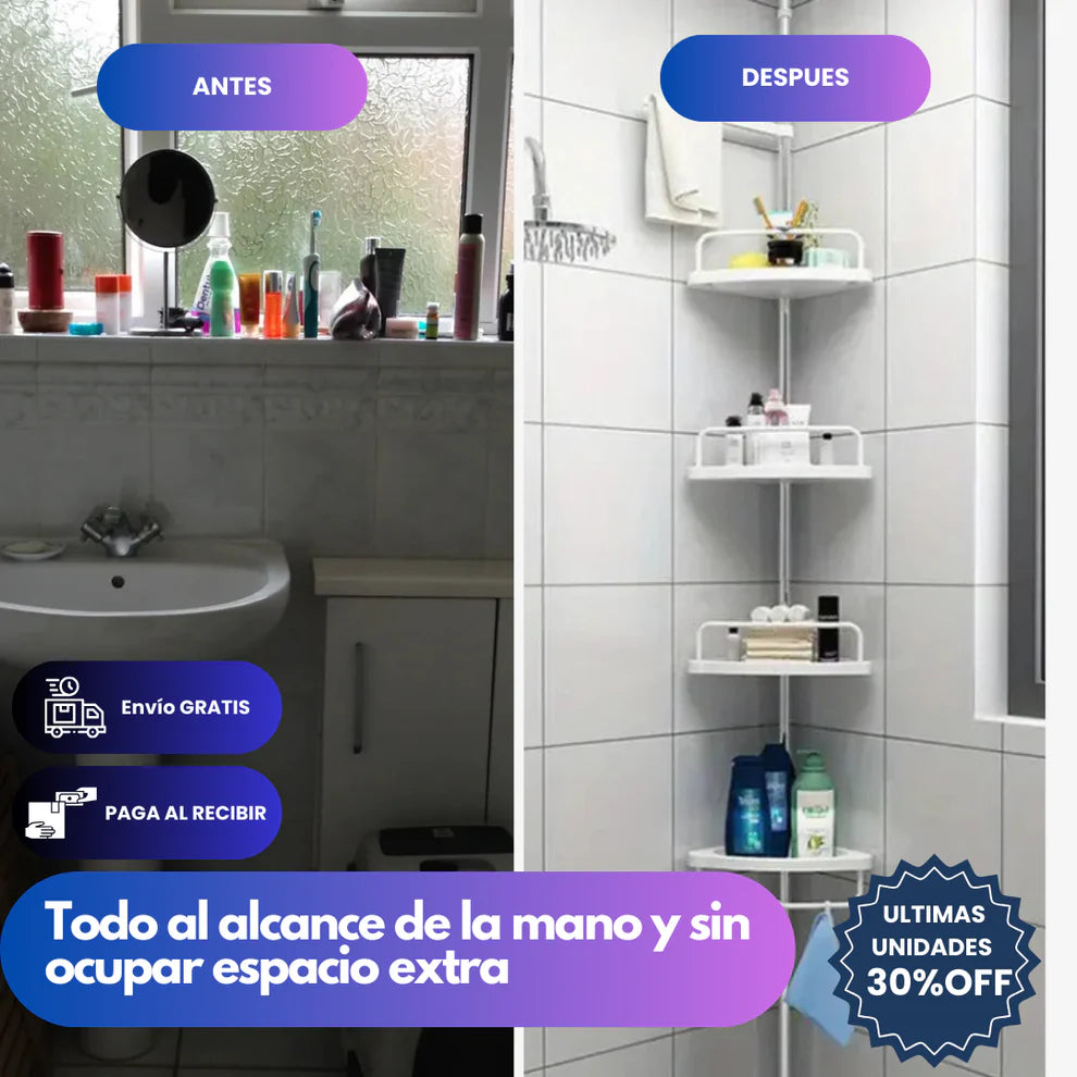 ESQUINERO DE DUCHA AJUSTABLE MULTI USO 🎁envio gratis