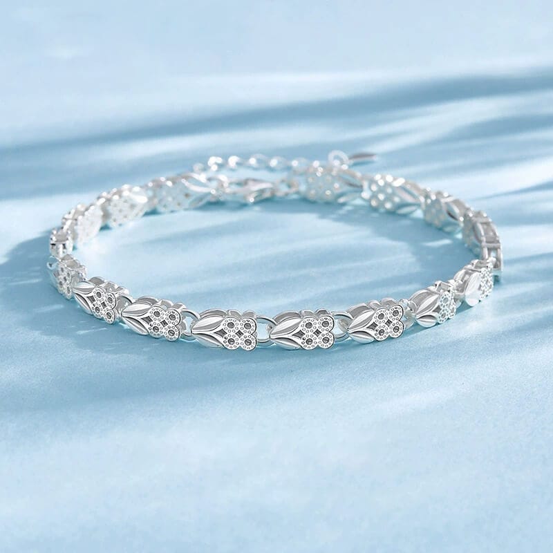 Pulsera de Plata Trebol ☘️| atrae el exito