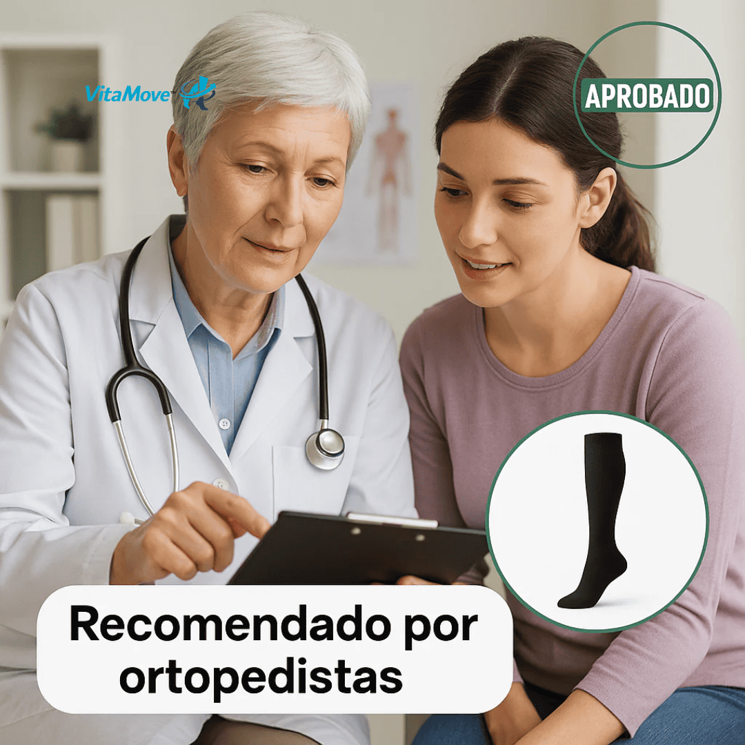 VITA MOVE - MEDIAS DE COMPRESION GRADUADA PARA CIRCULACION Y ALIVIO DIARIO PACK 2 X 1