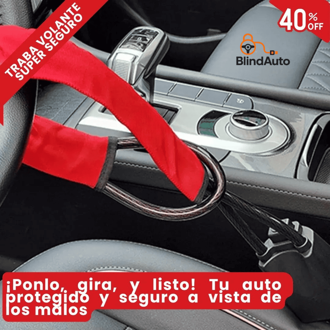 BlindAuto Lock™ - Traba Volante Antirrobo Premium