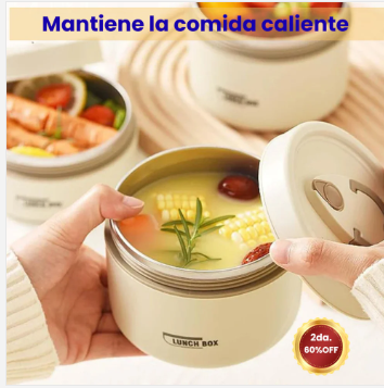 ThermoLunch PRO® - Set de 2 Loncheras Porta Comida Hermético + Maleta| Envío Gratis Hoy🎁
