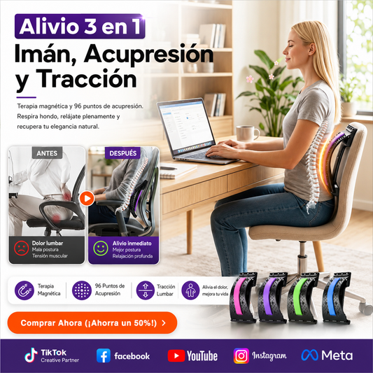 LumbarPro™ | Corrector de Postura 3 en 1 - de 4 niveles
