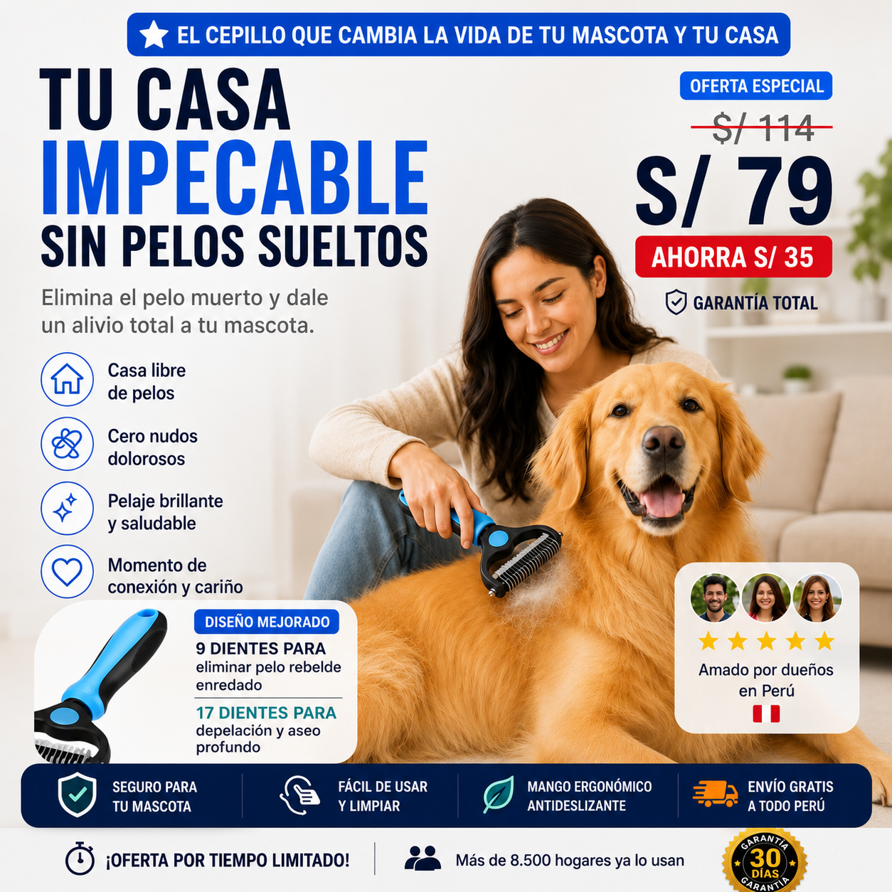 PetCare Pro™ - Cepillo de Limpieza para Mascotas