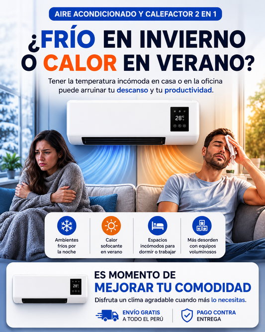 ComfortHeat™ -  Calefactor y Aire Acondicionado 2 en 1 ❄️ 🔥