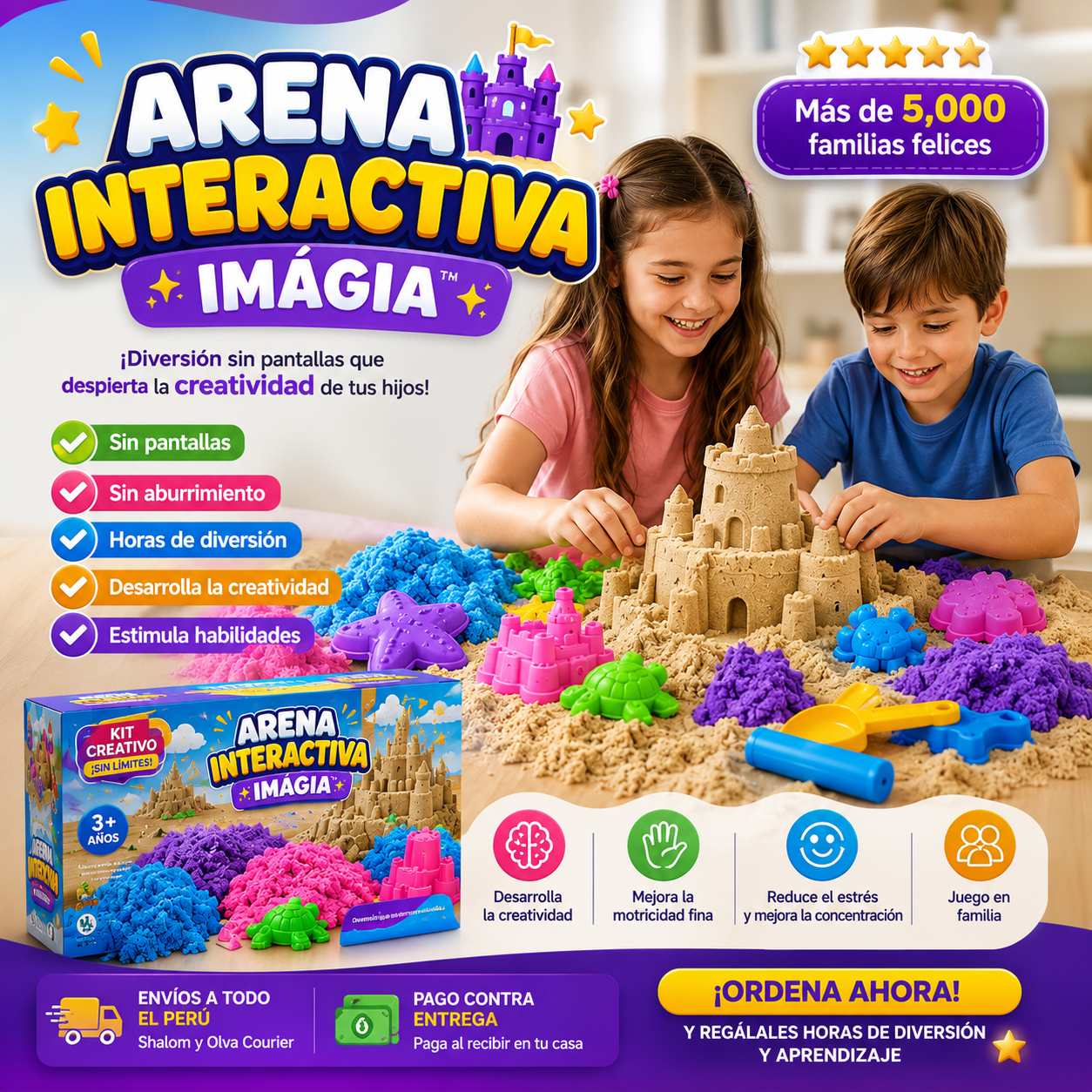 CAJA DE ARENA INTERACTIVA IMAGIA™ + REGALO SORPRESA 🎁