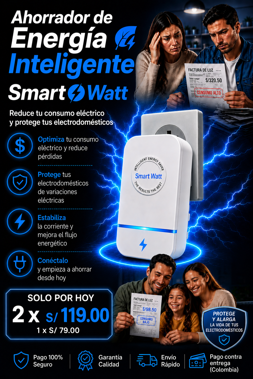 SmartWatt™  - Ahorrador de Energía Inteligente | Envío Gratis