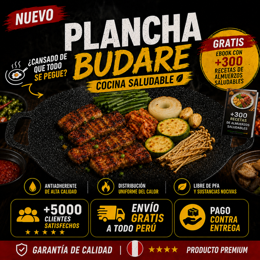 Plancha Budare Antiadherente 34 cm + E-book Gratis🎁
