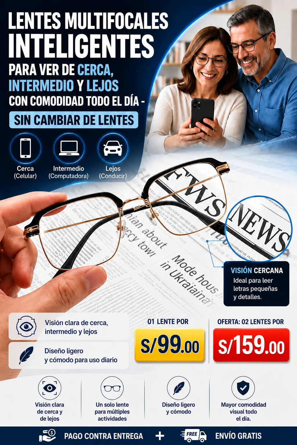 OptiStyle™ – Lentes Inteligentes Antiluz Azul