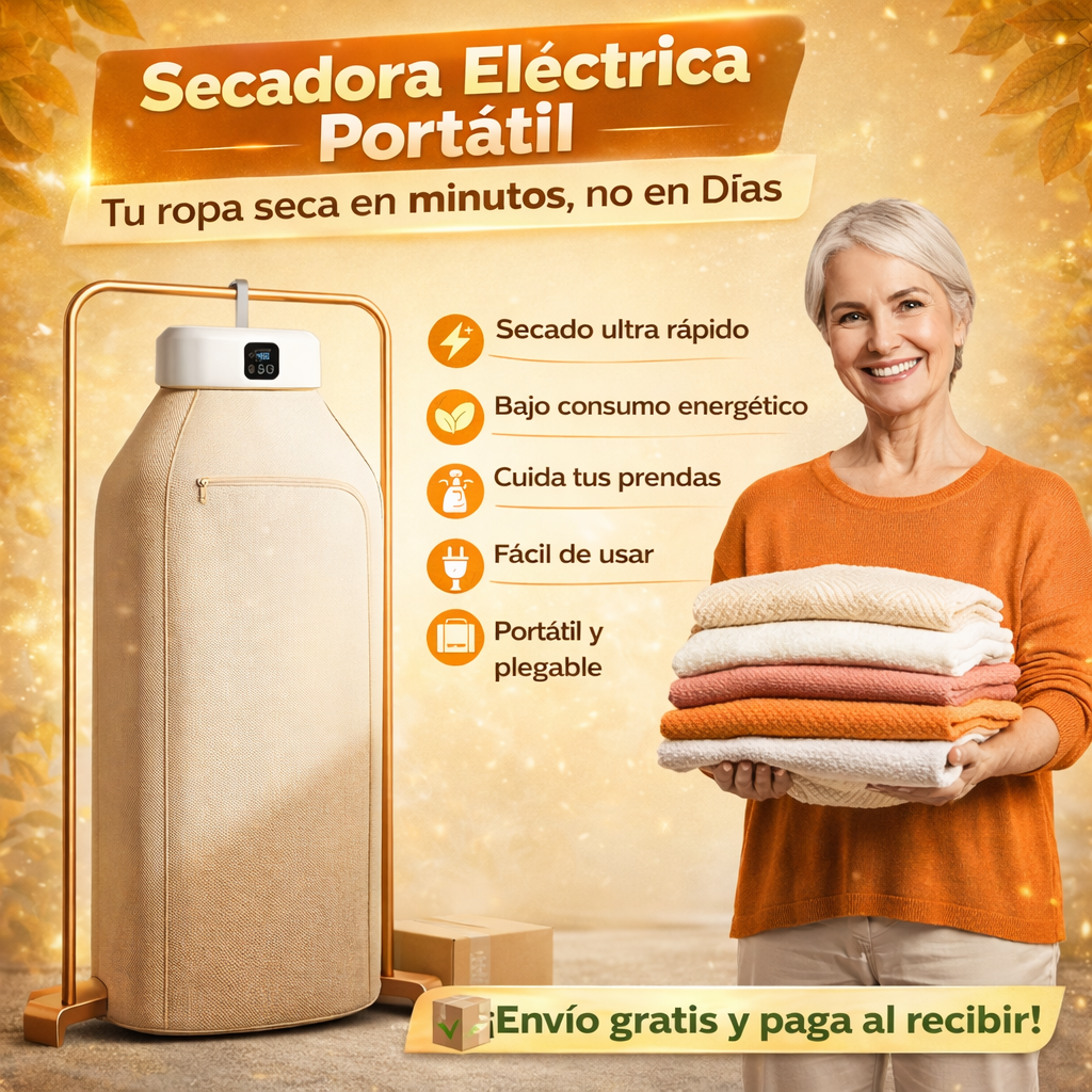 Secadora portátil — Secado ultra rápido sin gastar de más + regalo 🎁