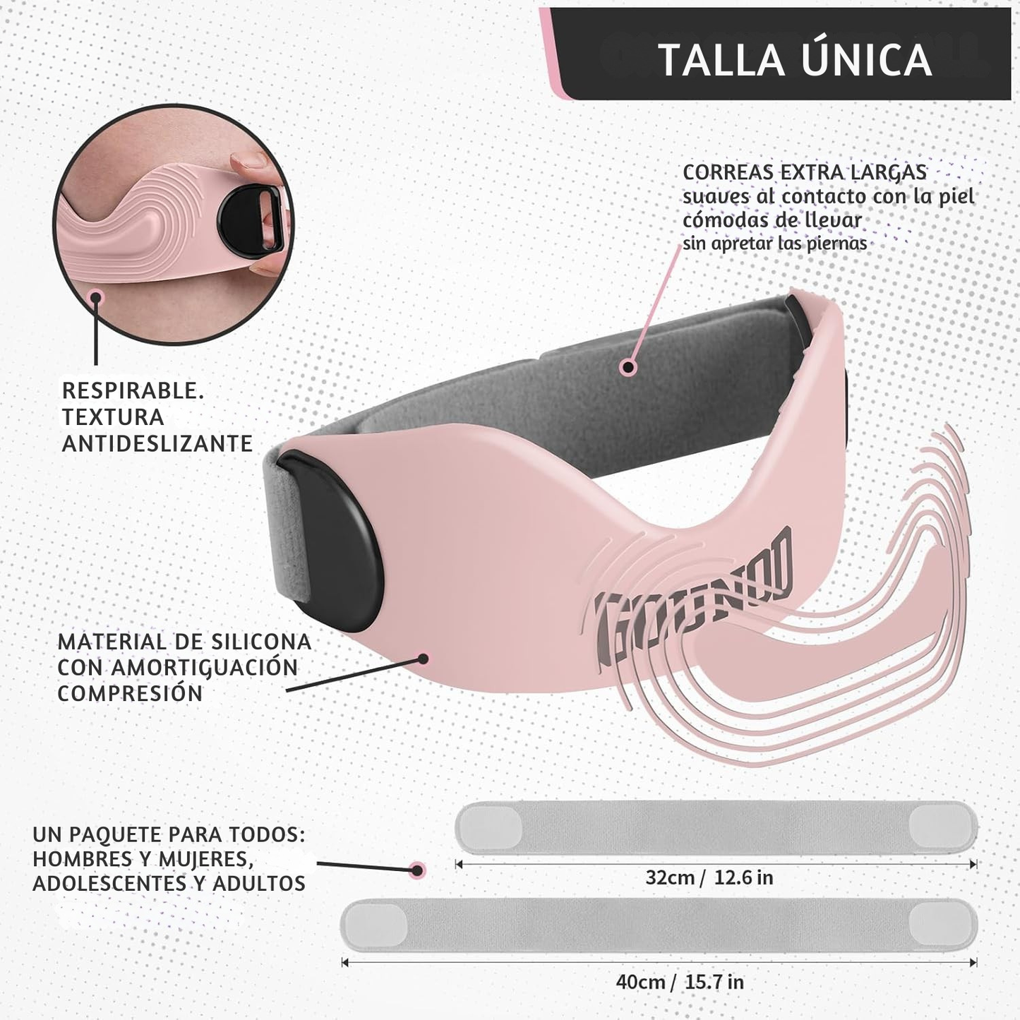KneeFlex® | Pack de 2 Rodilleras Patelar para Alivio del Dolor de Rodilla