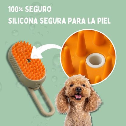 Cepillo de Vapor Multifuncional 4 en 1 para perros 🐶ENVIO GRATIS 🎁