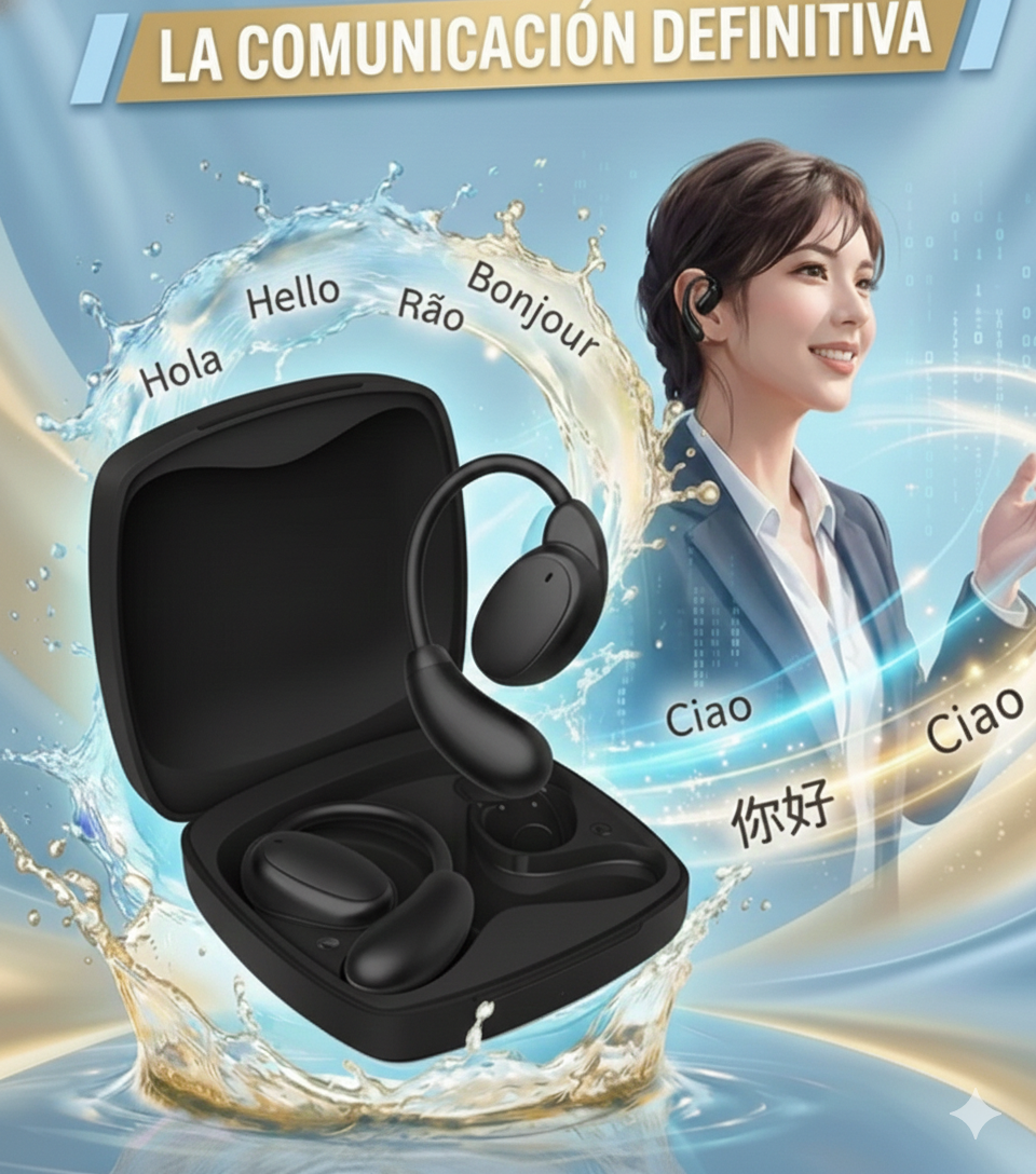 HeadPhones® PRO- Auriculares de Traducción IA en Tiempo Real
