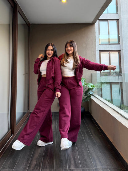 Set LESKA – Polerón Oversize + Buzo Palazzo | Estilo ZARA