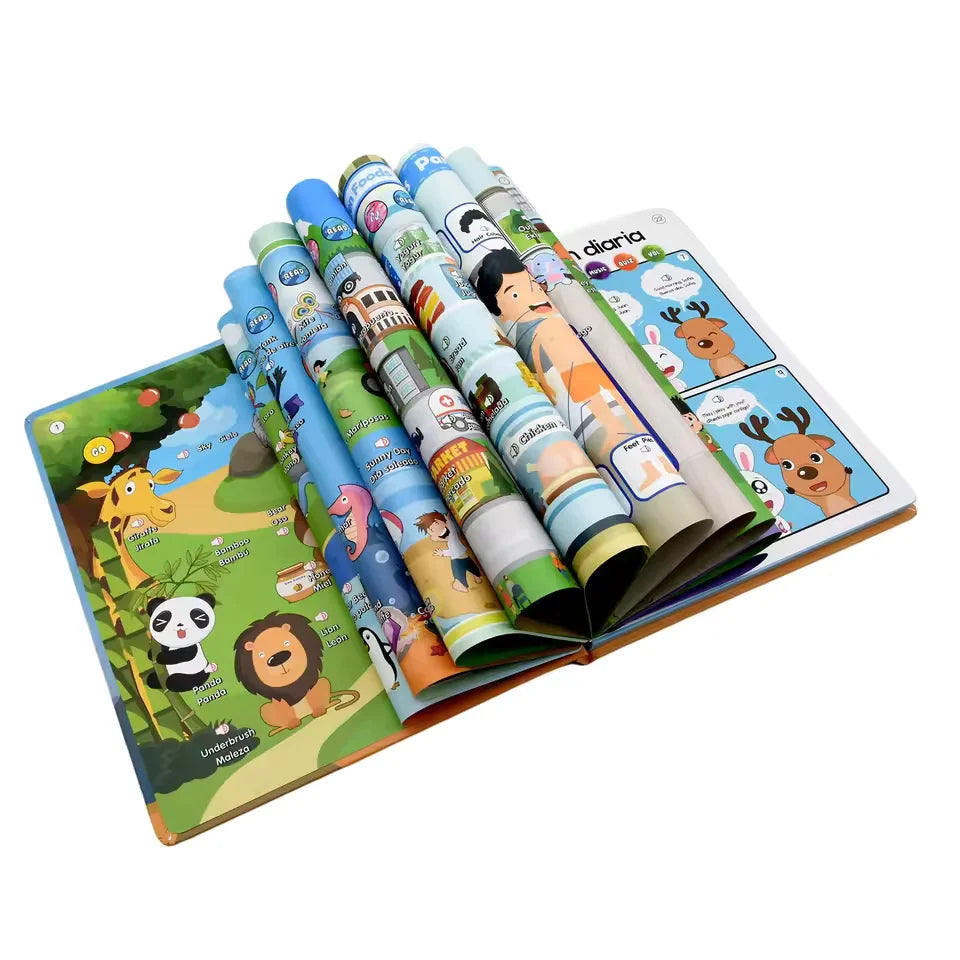 Inglés Interactivo Kids™- Aprende Ingles y Español Fácil y Rápido |Producto Original de calidad TAPA DURA ⭐