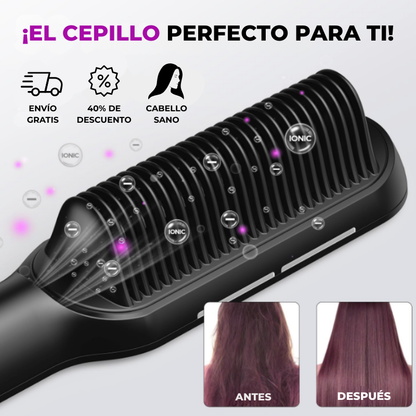 Cepillo Alisador Profesional Ionic + regalo sorpresa 🎁