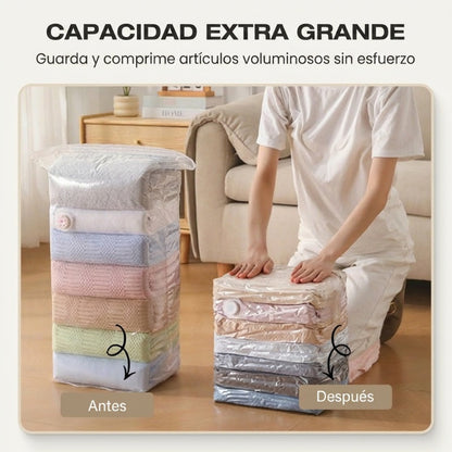 ¡🔥ÚLTIMO DÍA! ¡COMPRA 2 Y 1 GRATIS! Bolsas de Almacenamiento al vacío 3D sin bomba – Compresión rápida en 3 segundos🛏️🗄️