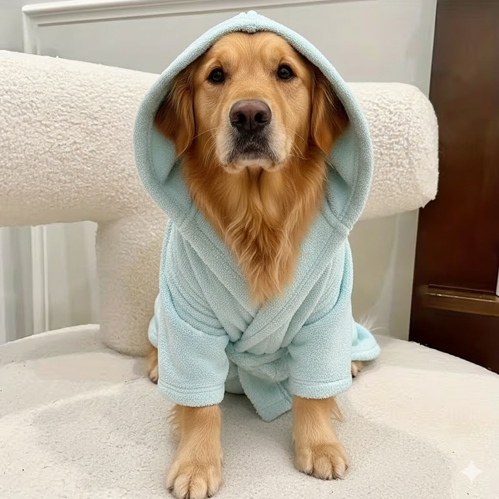 CloudSoft® - Bata de Baño de Microfibra Ultra-Absorbente para Mascotas 🐶🐾
