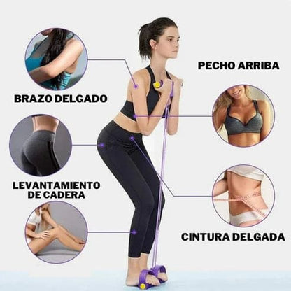 BANDA ELASTICA CON PEDAL – Fortalece tu Cuerpo Desde Casa 🏠