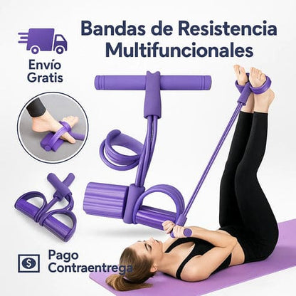 BANDA ELASTICA CON PEDAL – Fortalece tu Cuerpo Desde Casa 🏠
