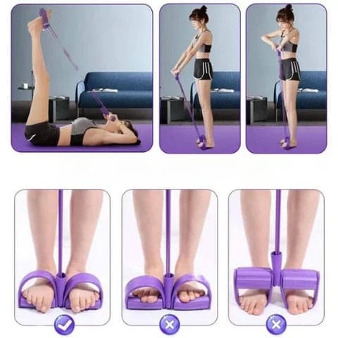 BANDA ELASTICA CON PEDAL – Fortalece tu Cuerpo Desde Casa 🏠