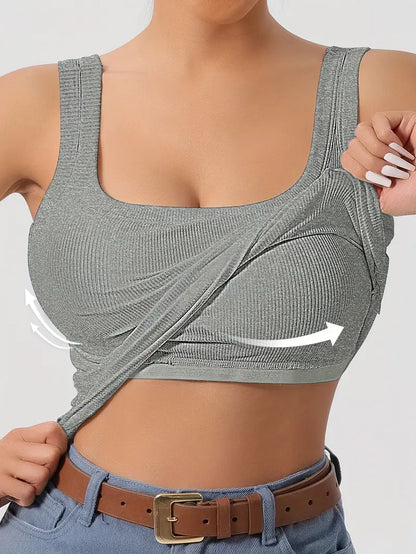 Klara™ -Top + Sujetador Integrado  2 en 1| Ajusta Realza y Moldea(Pack de 3 Tops)❤️