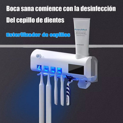Esterilizador y Dispensador de Cepillos 2 en 1 – Limpieza y organización 💧