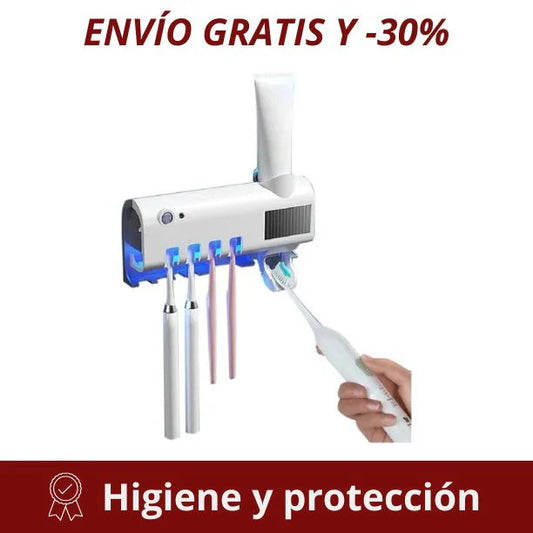 Esterilizador y Dispensador de Cepillos 2 en 1 – Limpieza y organización 💧