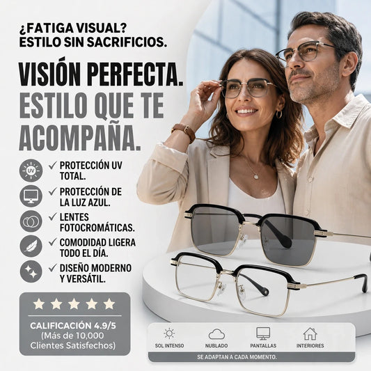 OptiStyle™ - Lentes Anti Luz Azul Fotocromáticos 😎